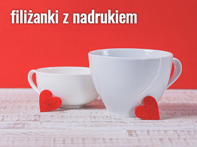 filiżanki z nadrukiem